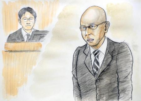 “号泣元県議”野々村被告、まるで別人 スキンヘッドに加え全身巨大化:コメント1