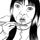 麺類を１本ずつ食べる糞ぶりっ子女(｀Δ´)/