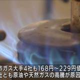 電気、ガス料金3月分も値上げへ　殆どの大手一斉に