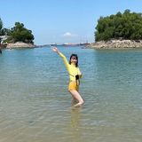 ２児の母・福田萌、移住先シンガポールの海で美脚見せた！「めちゃくちゃ可愛い」と絶賛