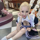 加藤紗里、超ミニのメイドコスプレ＆腕のタトゥー披露「可愛いです」「広島最強美人」