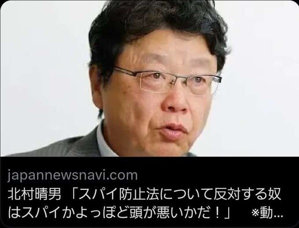 「様々な工作活動を行って来た」北村晴男氏　《石破首相は工作員》投稿に批判殺到…本誌に答えた“根拠”：コメント2