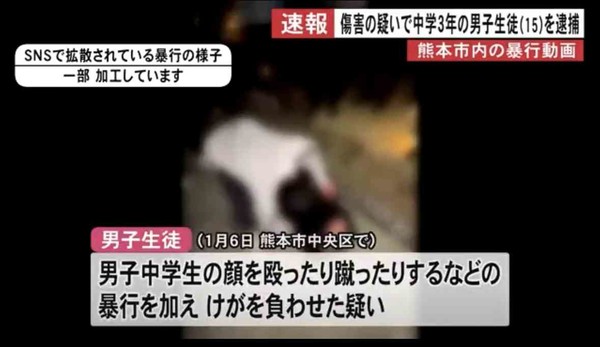 県央の男子中学生を傷害容疑で逮捕　熊本市の商業施設で生徒に暴行：コメント2