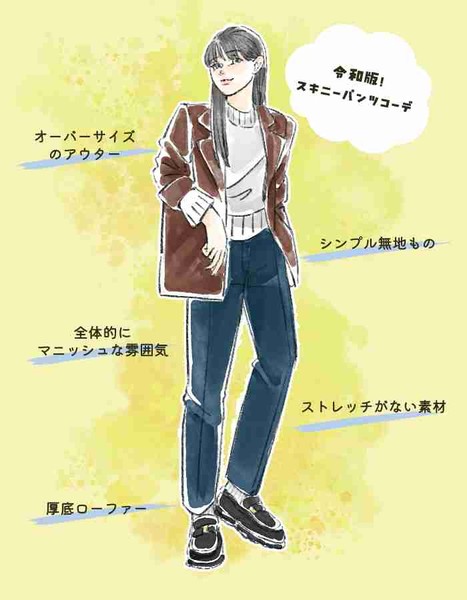  スキニーパンツが再流行！“脚が太いから無理”という人こそ試したい「令和版スキニーの嬉しい特長」：コメント2